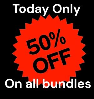 BUNDLE 2 or MORE ITEMS FOR A 50% OFF -LIMITED TIME ONLY
